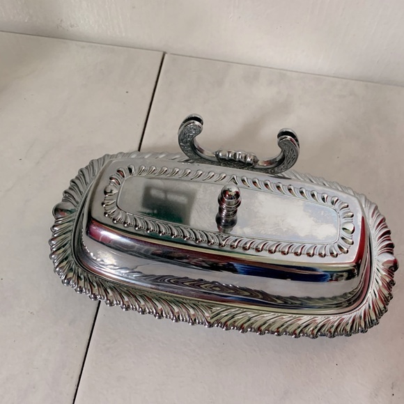 Vintage Irvinware Chrome Butter Dish - Picture 5 of 7